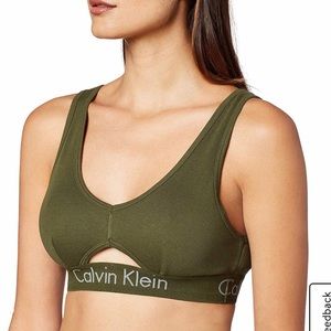 Calvin Klein Unlined Keyhole Cotton Bra